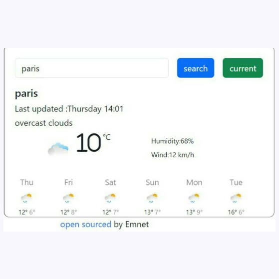 weather website ui/ux